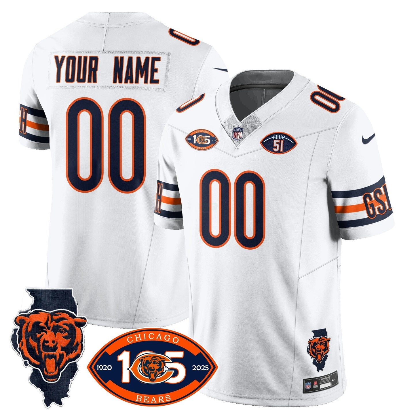 Camisa NFL 1920-2025 The Vapor Limited Jersey