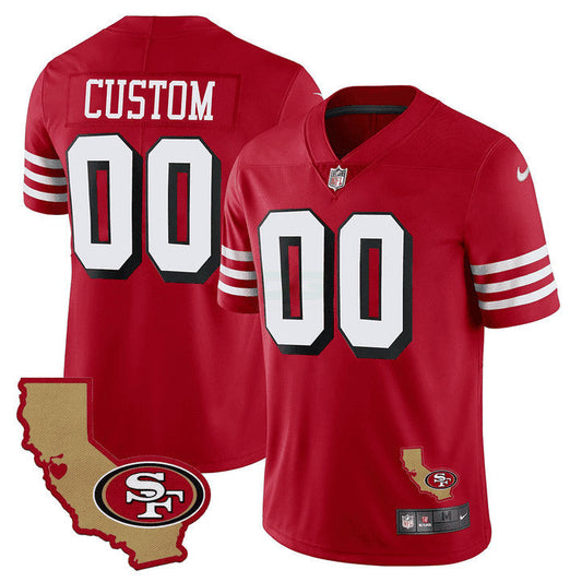 Camisa NFL 1994 California State Map Patch Throwback Jersey