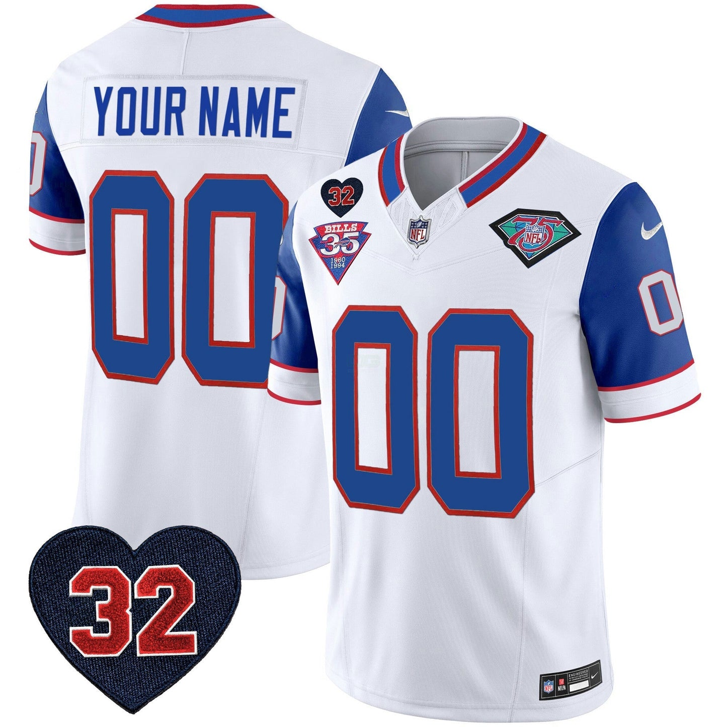 Camisa NFL 1994 Throwback O.J. Simpson Patch Vapor Limited Jersey