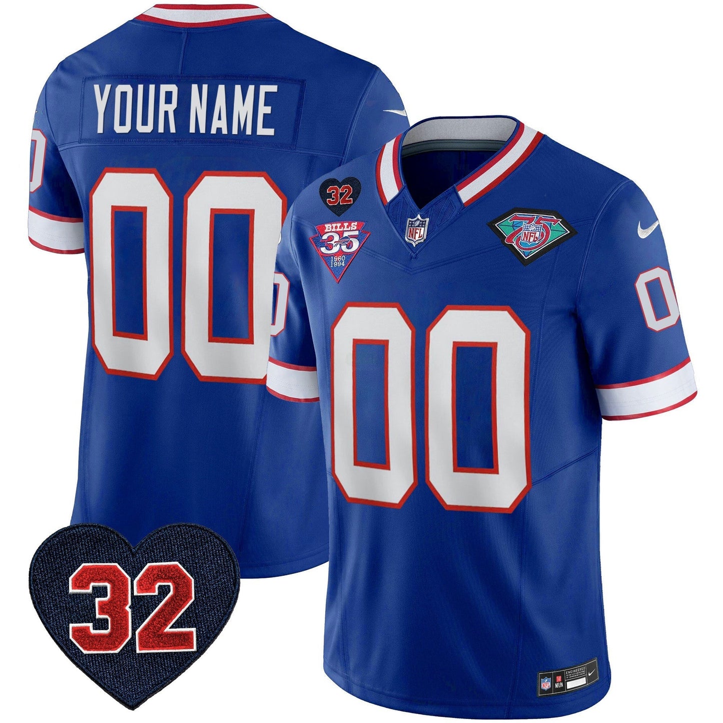 Camisa NFL 1994 Throwback O.J. Simpson Patch Vapor Limited Jersey