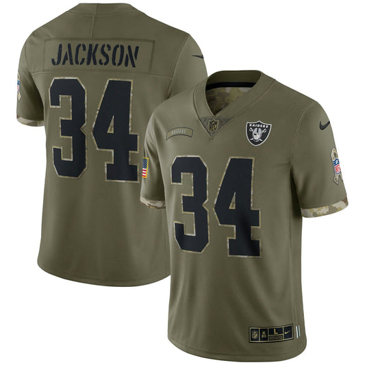 Camisa NFL Las Vegas Raiders 2022 Salute To Service Retired Player Limited – Olive
