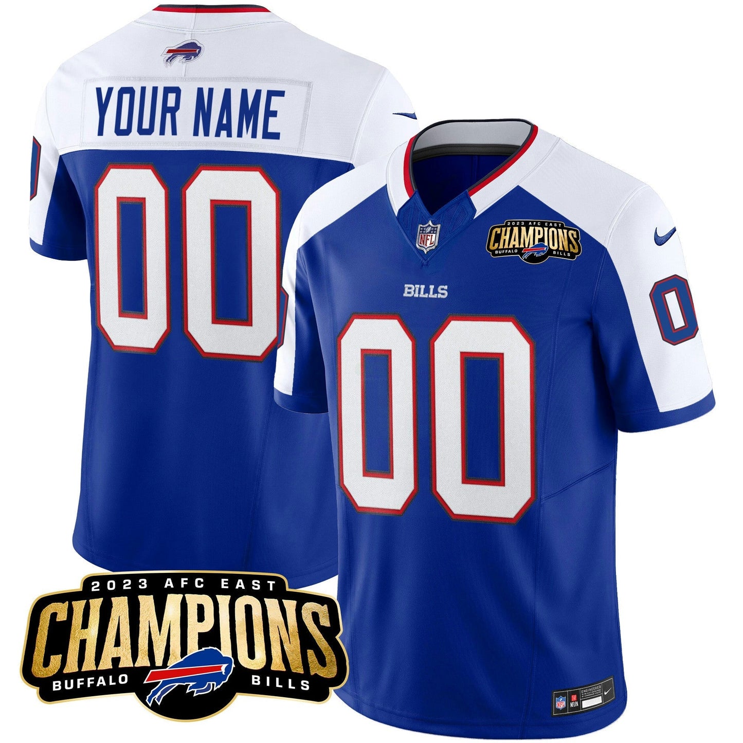 Camisa NFL 2023 AFC East Champions Patch Vapor Jersey