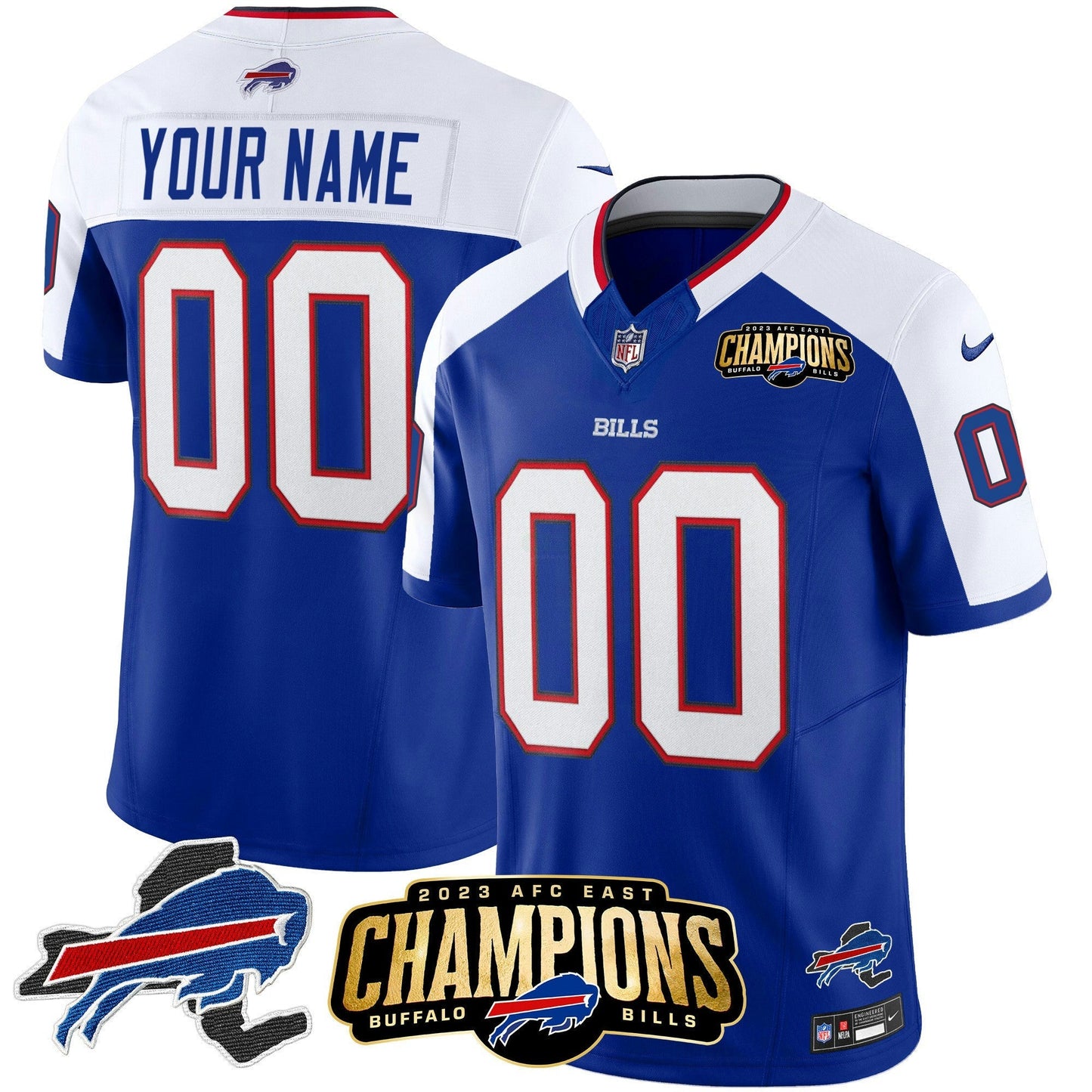 Camisa NFL 2023 AFC East Champions Patch Vapor Jersey V2