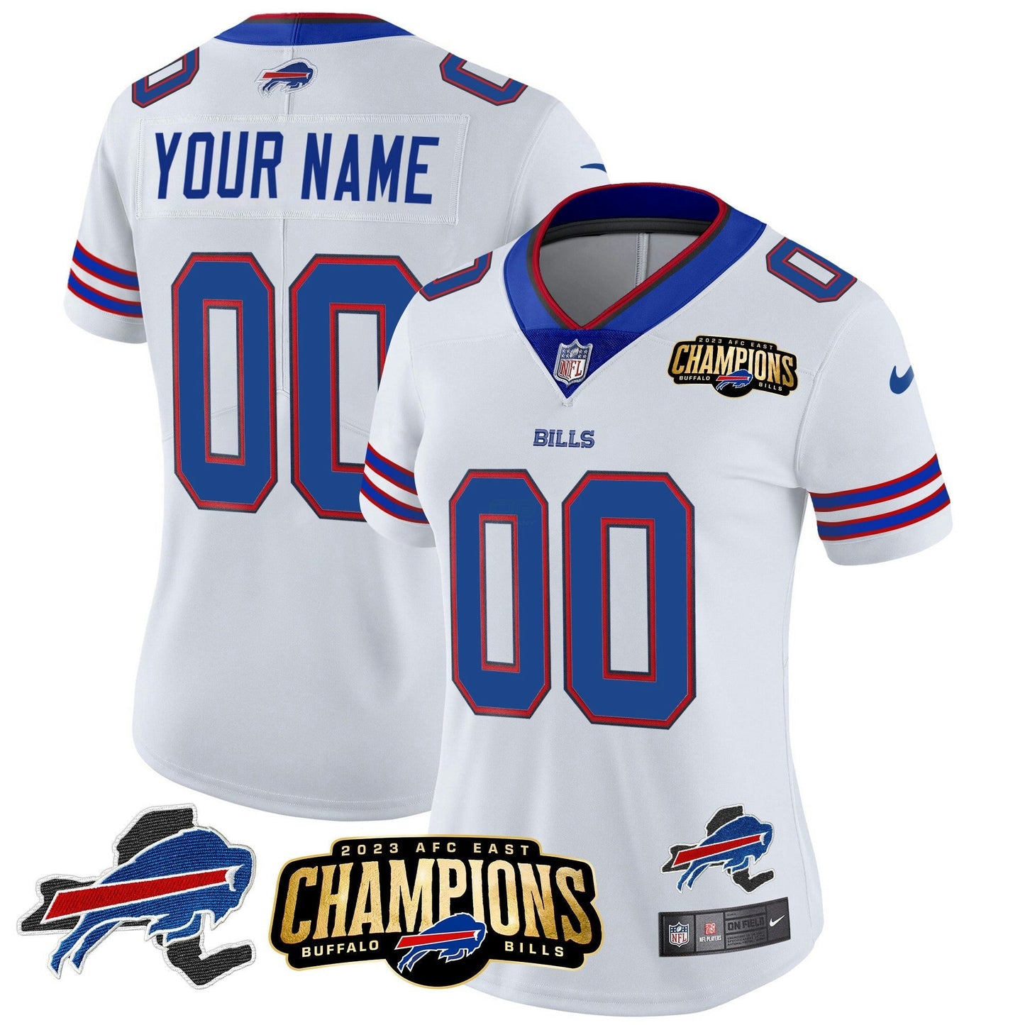 Camisa NFL 2023 AFC East Champions Patch Vapor Jersey V2