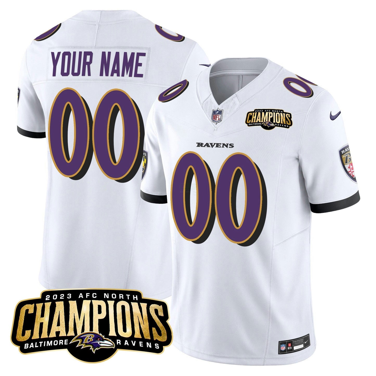 Camisa NFL 2023 AFC North Champions Patch Vapor Limited Jersey