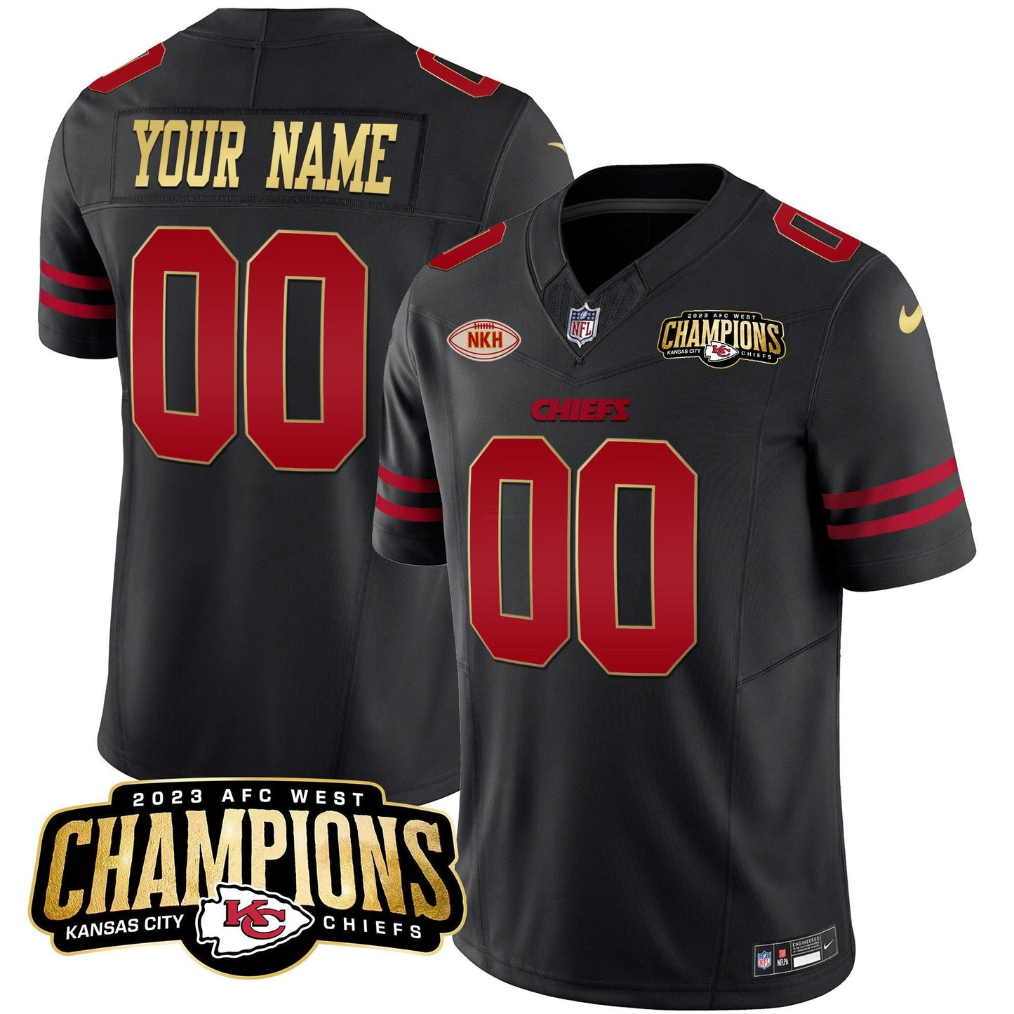Camisa NFL 2023 AFC West Champions Patch Vapor Limited Jersey