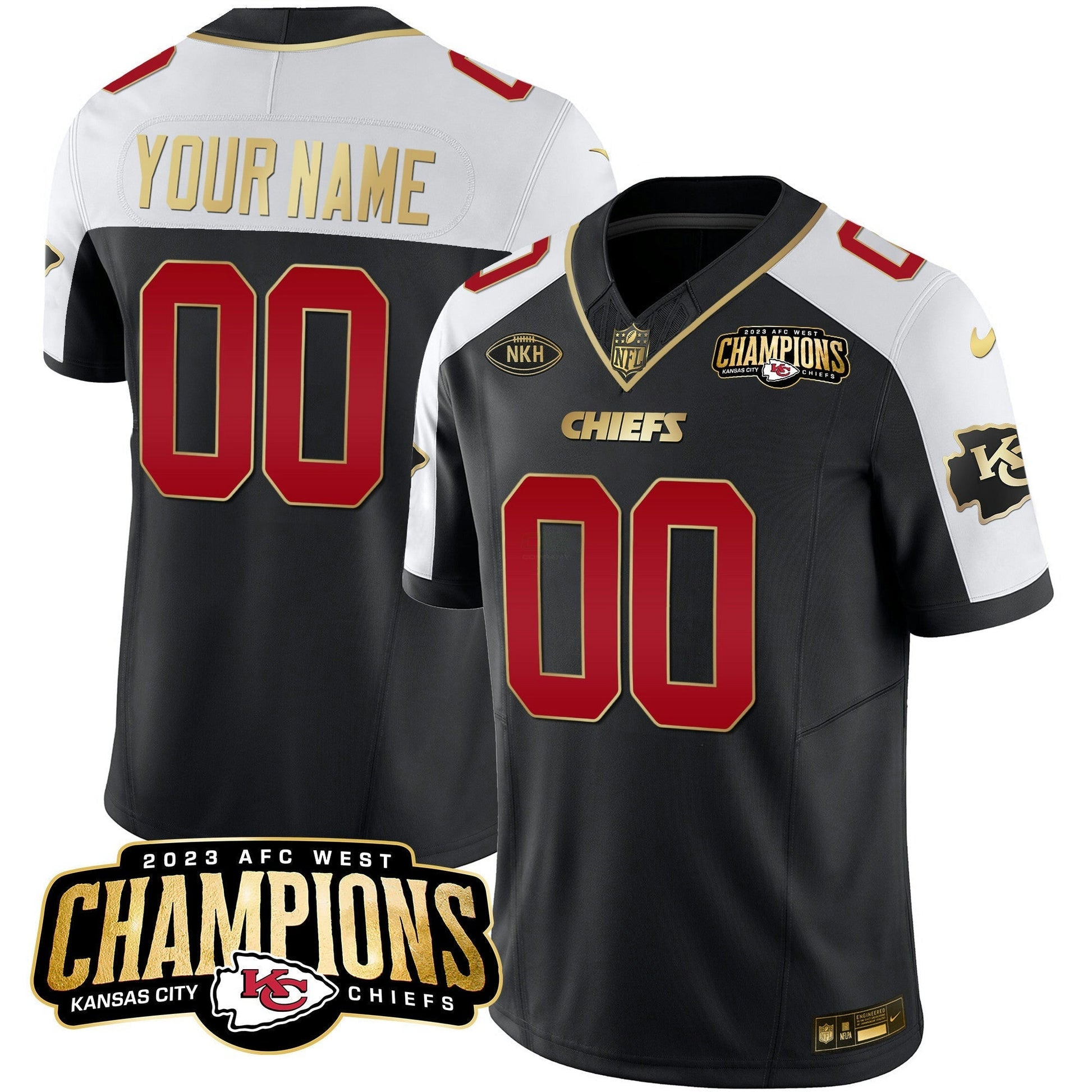 Camisa NFL 2023 AFC West Champions Patch Vapor Limited Jersey