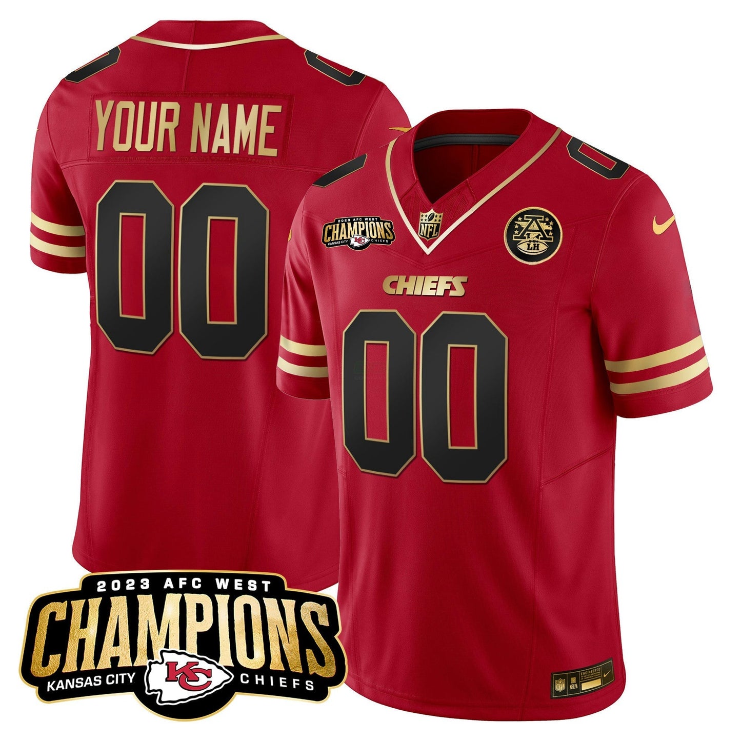 Camisa NFL 2023 AFC West Champions Patch Vapor Limited Jersey V2