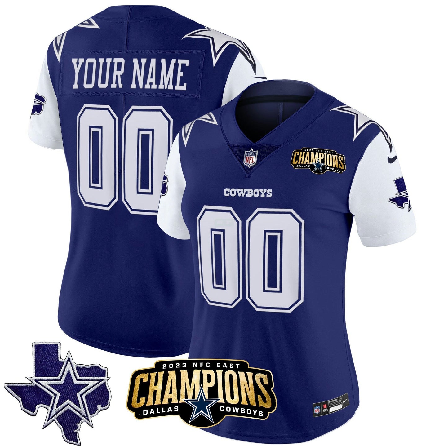 Camisa NFL 2023 NFC East Champions Patch Vapor Jersey