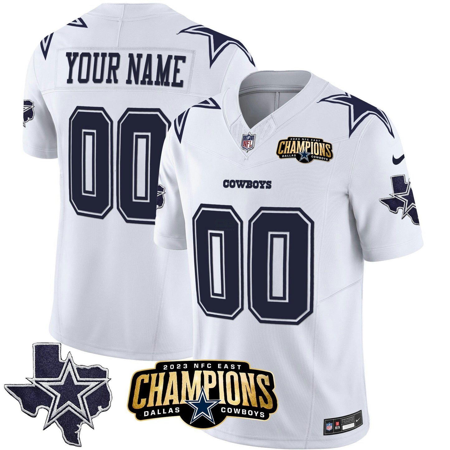 Camisa NFL 2023 NFC East Champions Patch Vapor Jersey