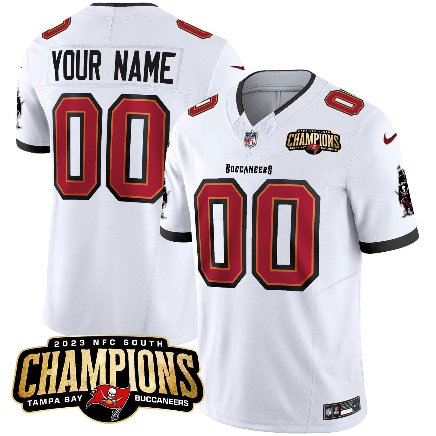 Camisa NFL 2023 NFC South Champions Patch Vapor Jersey