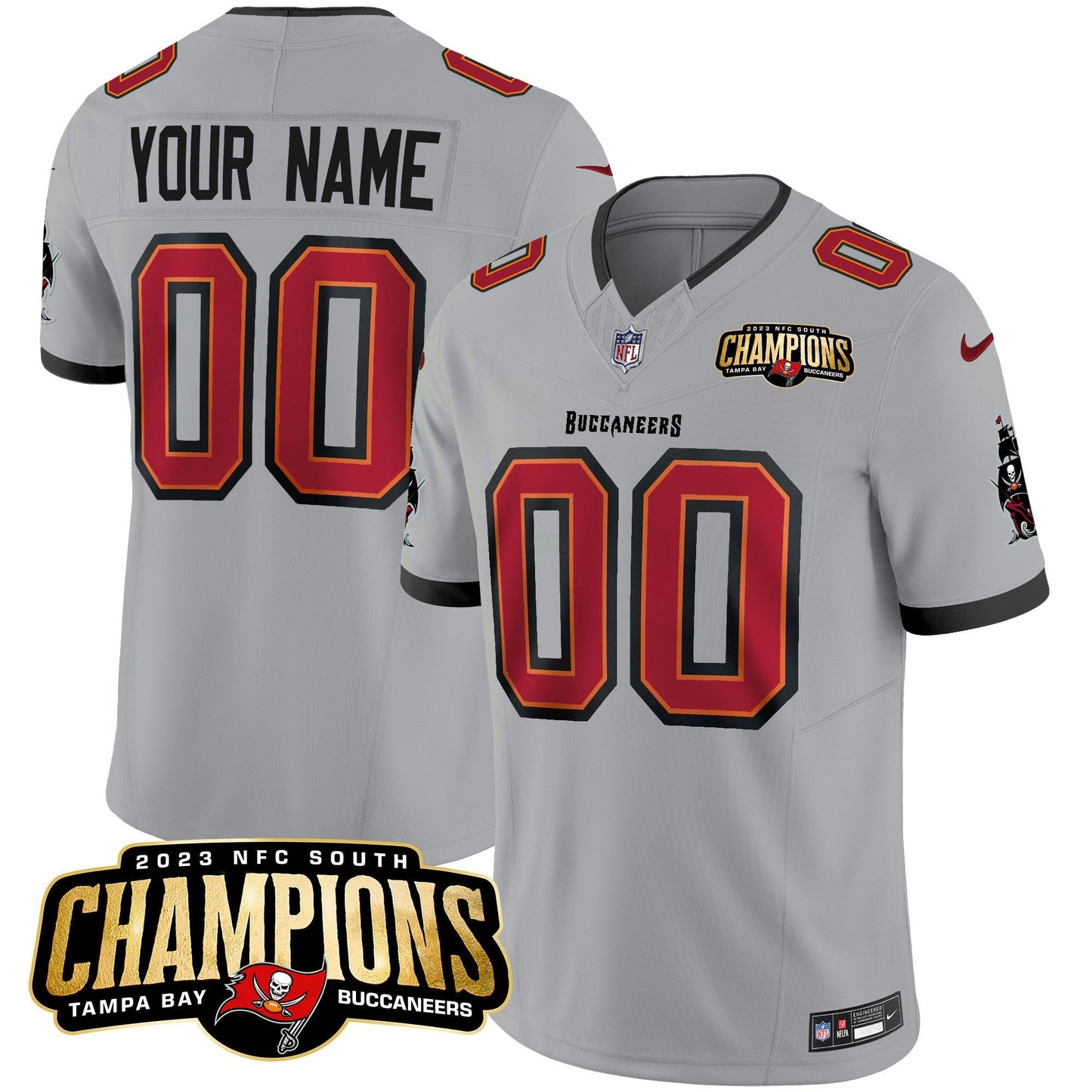 Camisa NFL 2023 NFC South Champions Patch Vapor Jersey