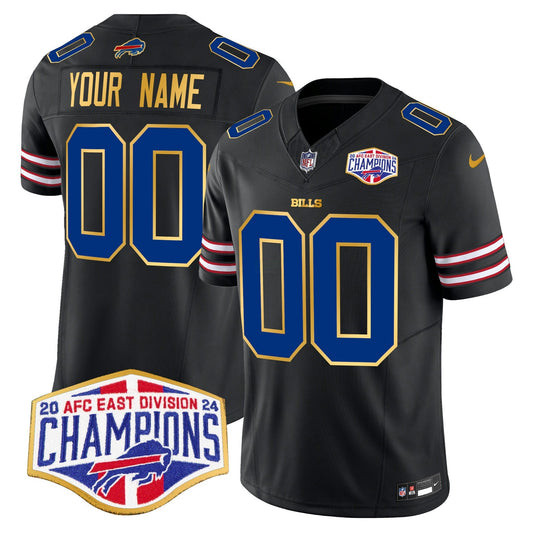 Camisa NFL 2024 AFC East Division Champions Dourada Trim Vapor Limited Jersey