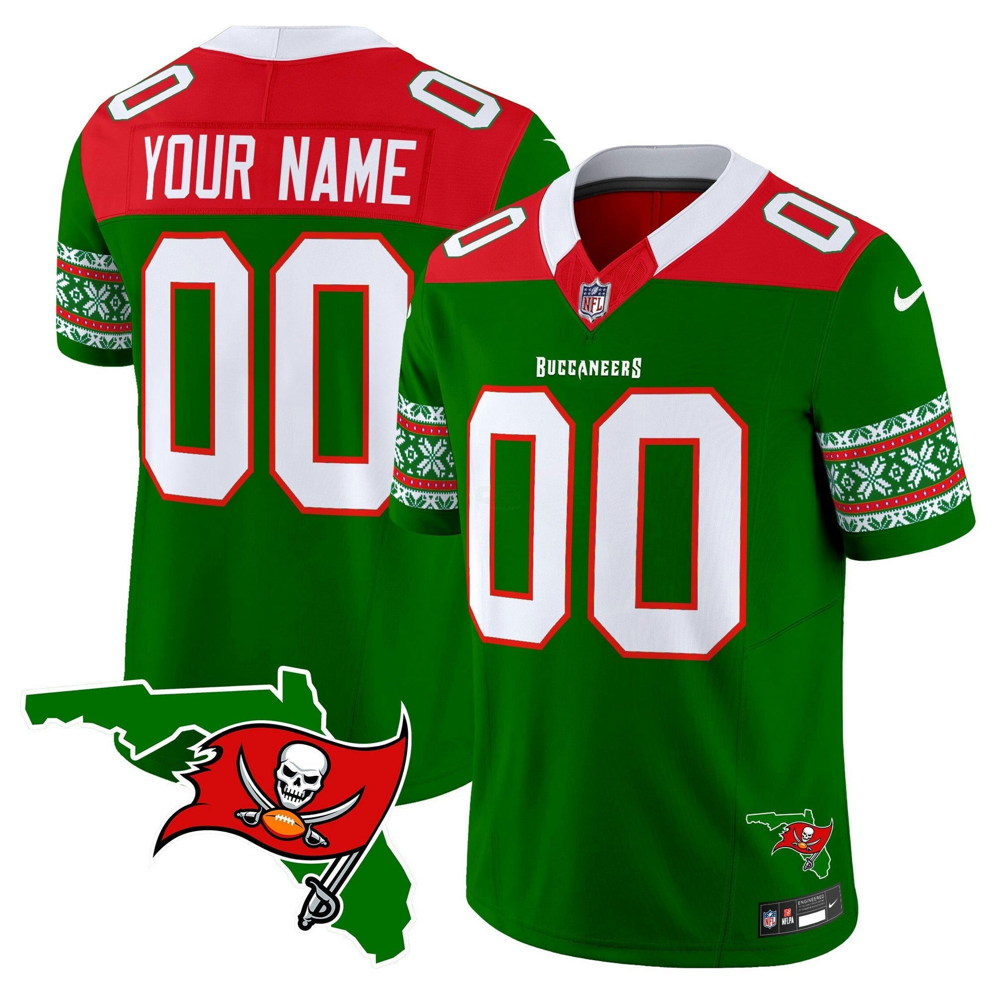 Camisa NFL Tampa Bay Buccaneers 2024 Christmas Vapor Limited Jersey