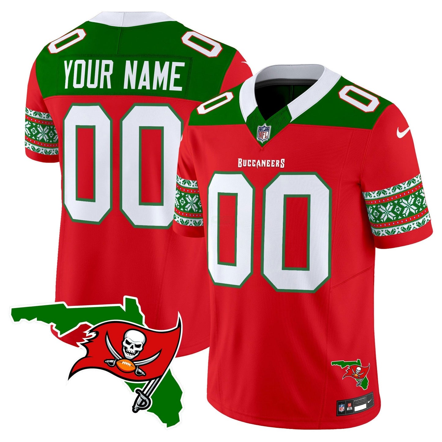 Camisa NFL Tampa Bay Buccaneers 2024 Christmas Vapor Limited Jersey