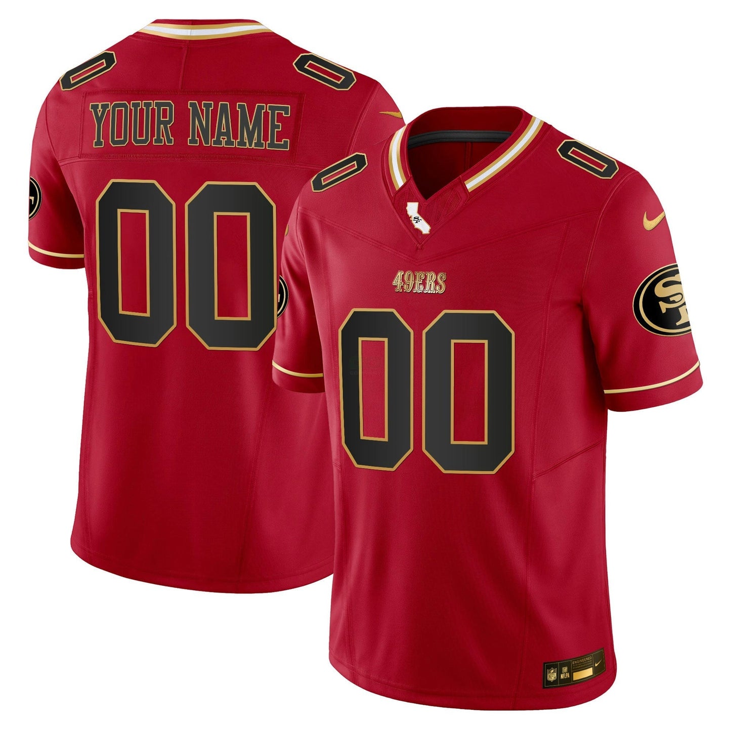 Camisa NFL 2024 Dourada Vapor Jersey