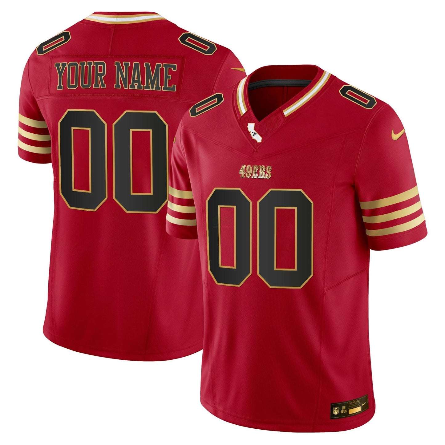 Camisa NFL 2024 Dourada Vapor Jersey
