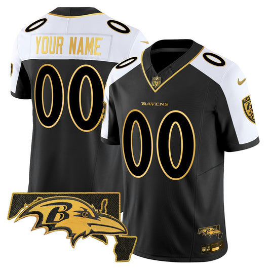 Camisa NFL Baltimore Ravens 2024 Dourada Vapor Limited Jersey