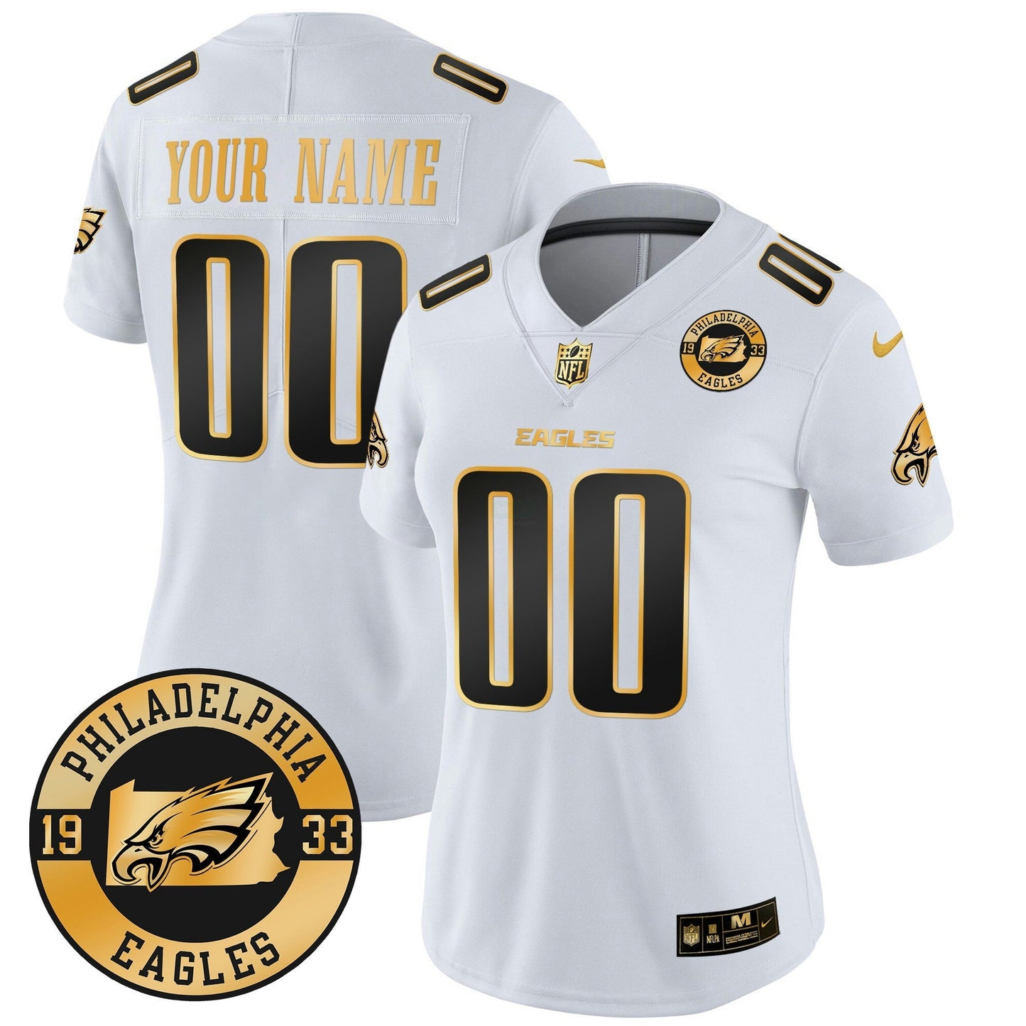 Camisa NFL 2024 Dourada Vapor Limited Jersey – Est. 1933 Patch