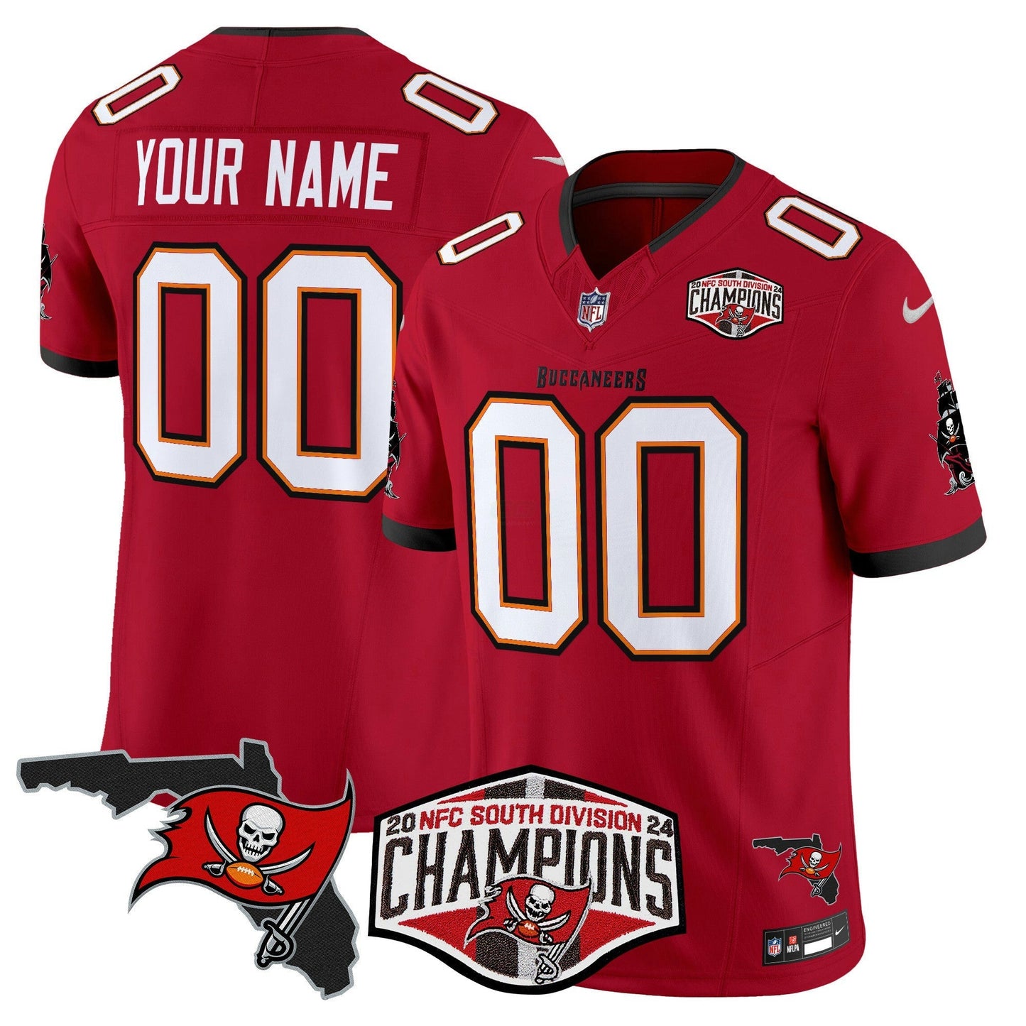 Camisa NFL 2024 NFC South Division Champions Patch Vapor Limited Jersey