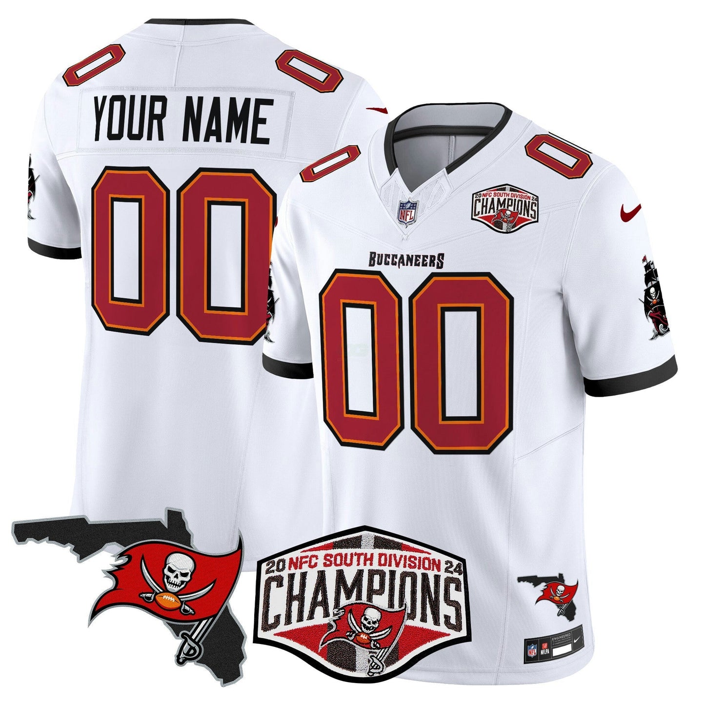 Camisa NFL 2024 NFC South Division Champions Patch Vapor Limited Jersey