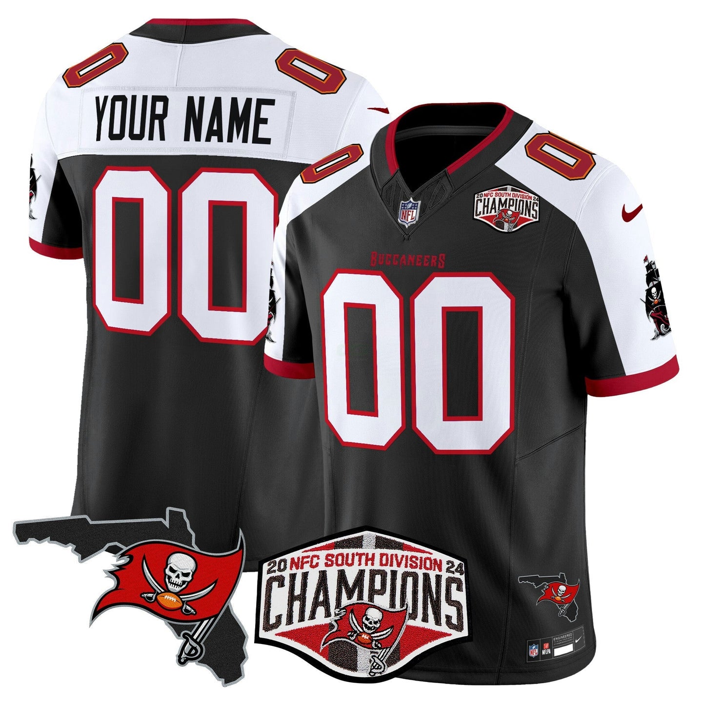 Camisa NFL 2024 NFC South Division Champions Patch Vapor Limited Jersey