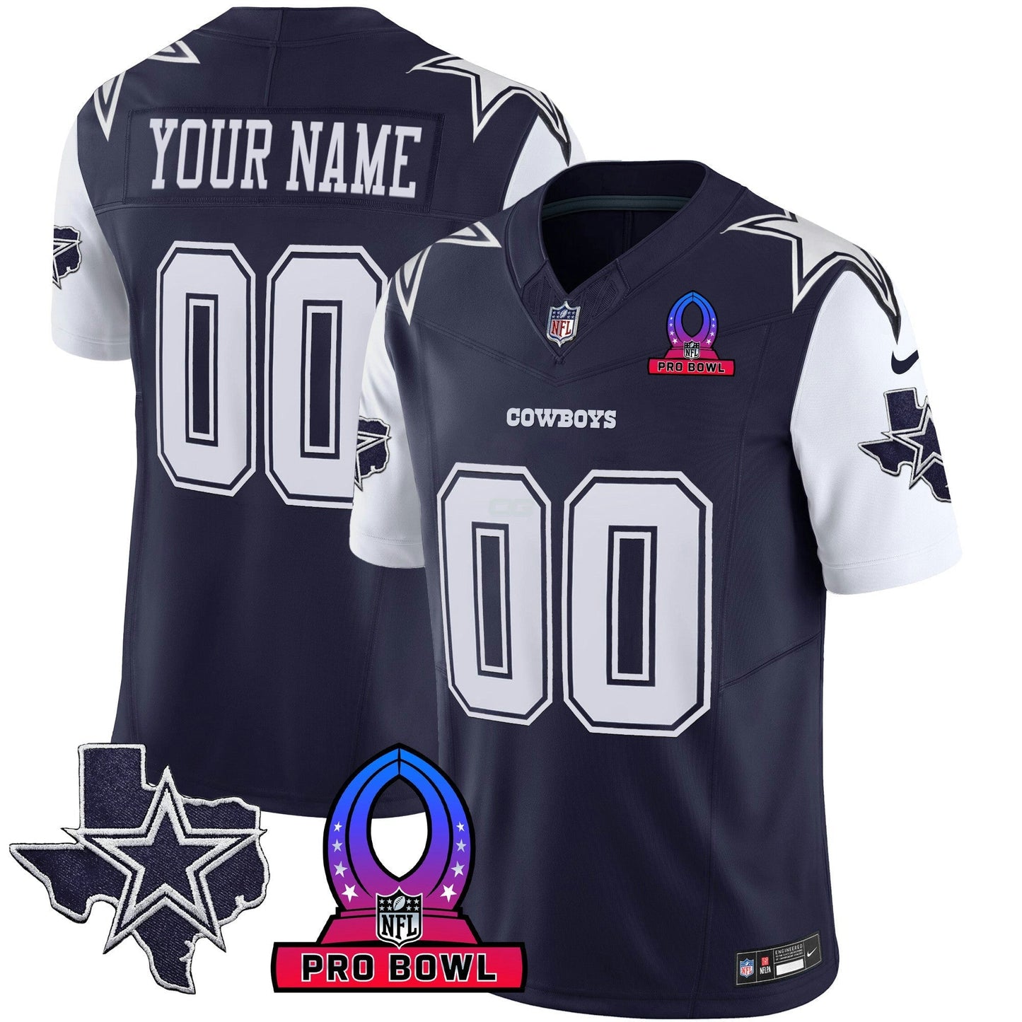 Camisa NFL 2024 Pro Bowl Patch Vapor Jersey