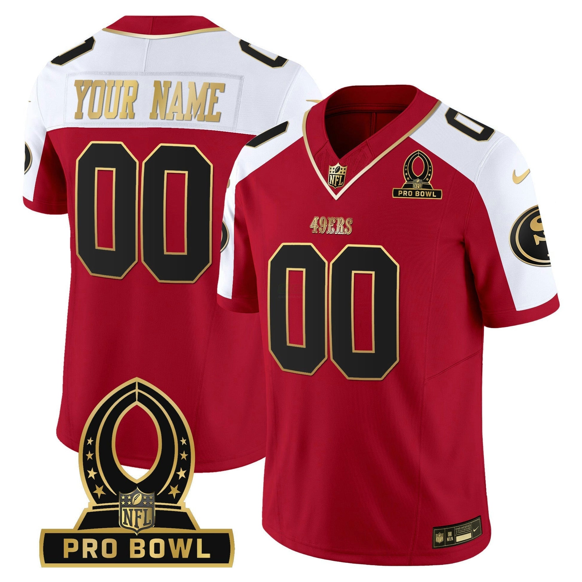 Camisa NFL 2024 Pro Bowl Patch Vapor Jersey - Personalizada