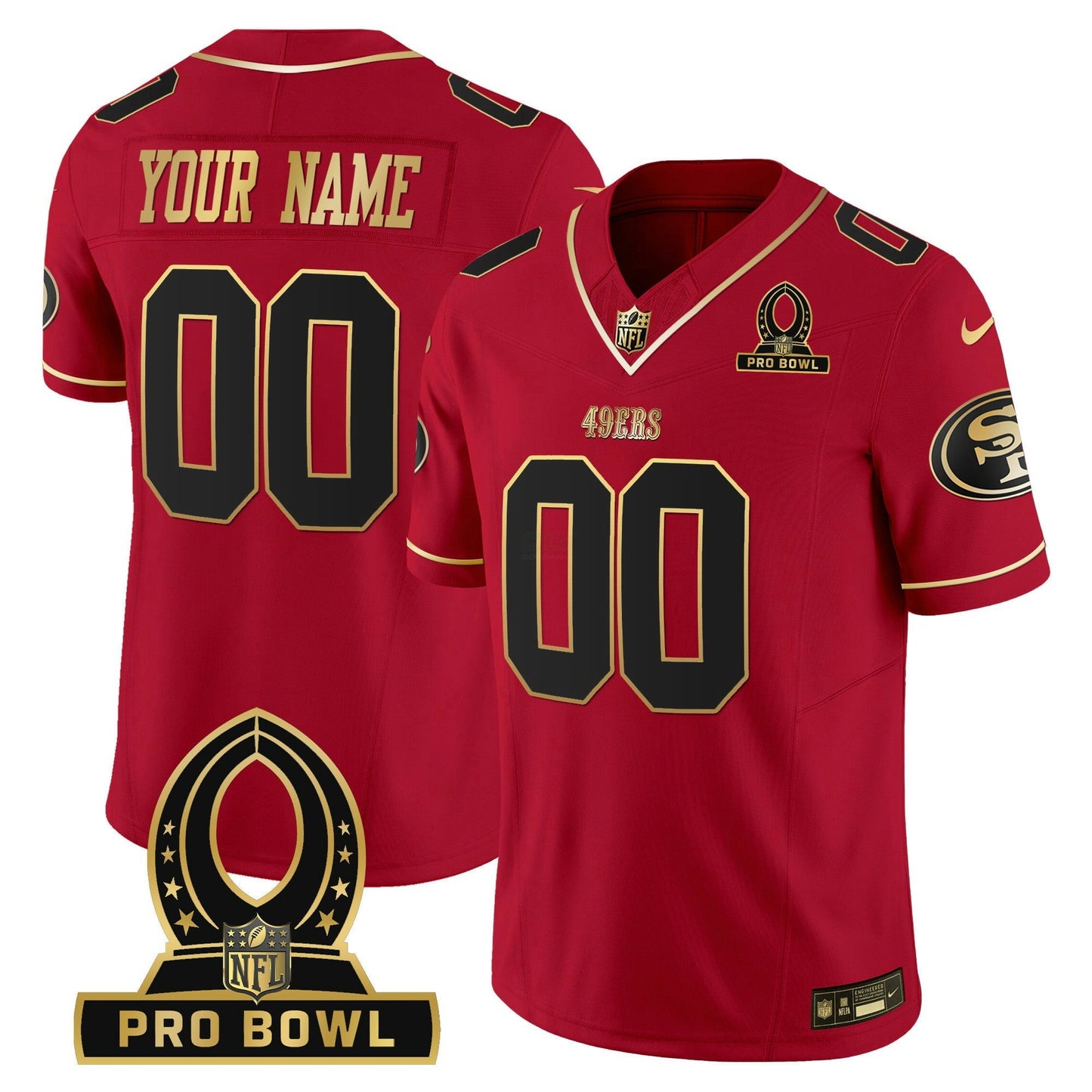 Camisa NFL 2024 Pro Bowl Patch Vapor Jersey - Personalizada