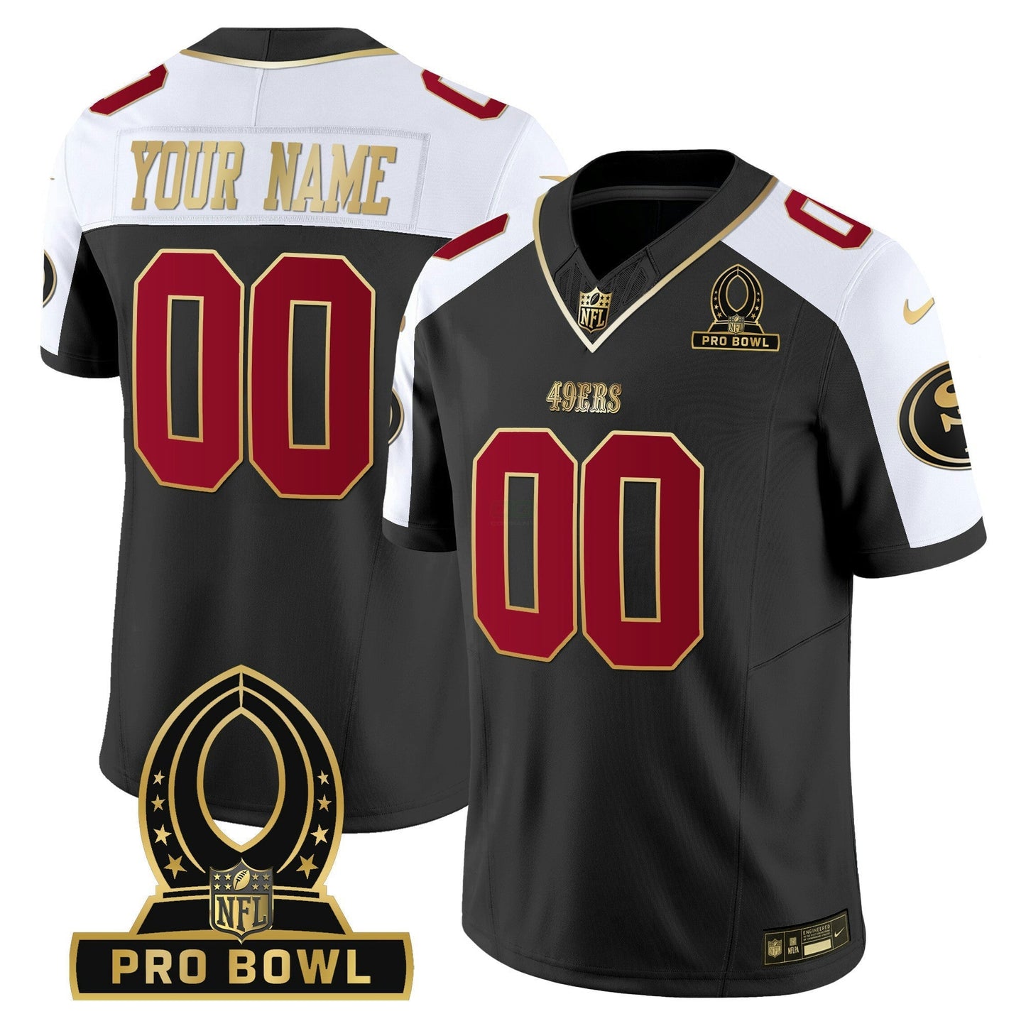 Camisa NFL 2024 Pro Bowl Patch Vapor Jersey - Personalizada
