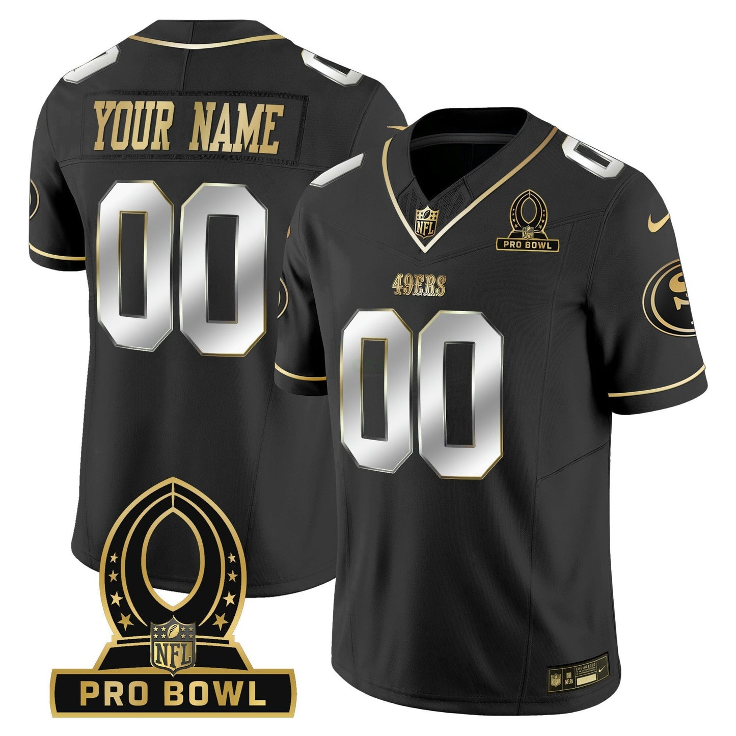 Camisa NFL 2024 Pro Bowl Patch Vapor Jersey - Personalizada