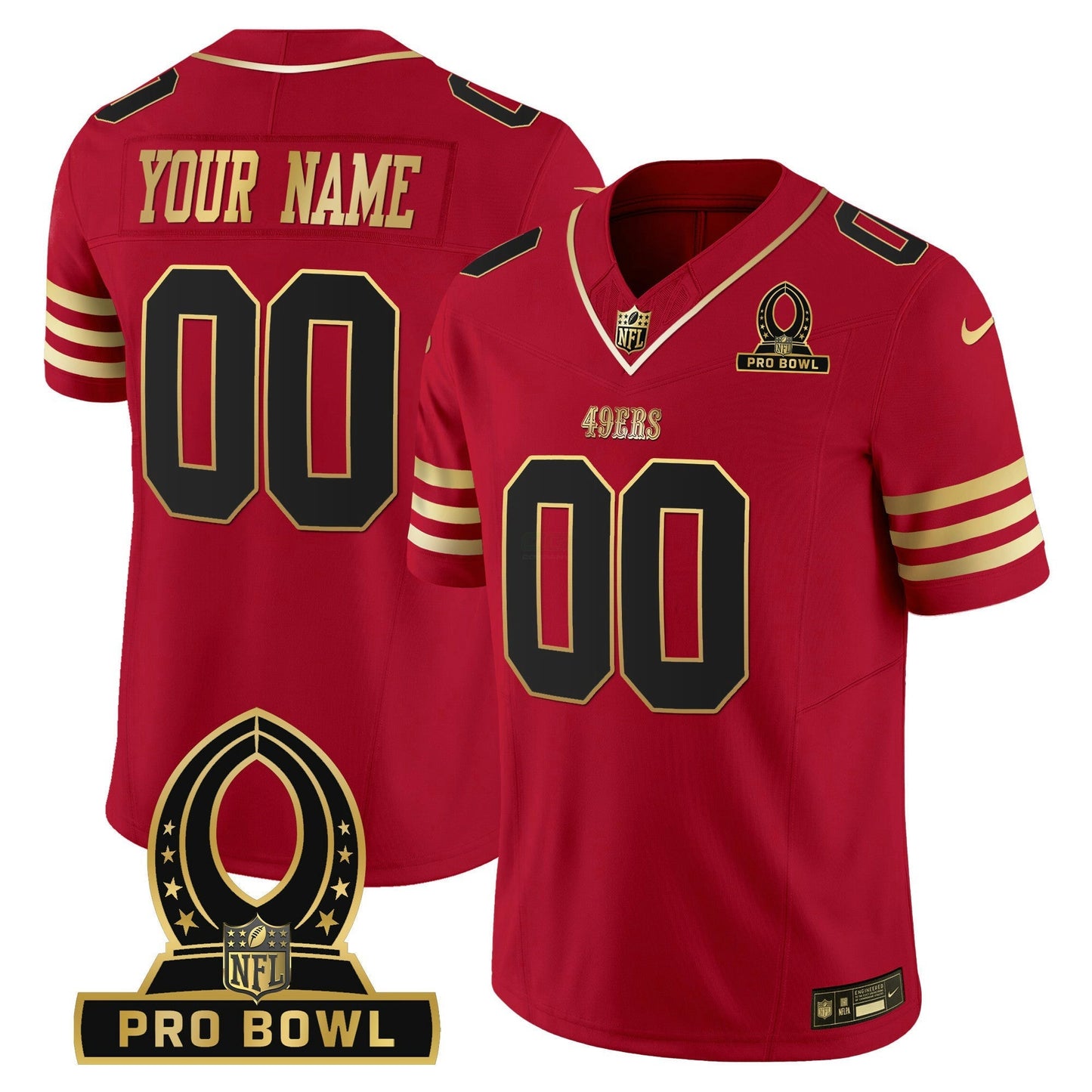 Camisa NFL 2024 Pro Bowl Patch Vapor Jersey - Personalizada