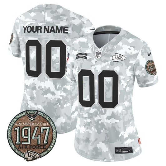 Camisa NFL Kansas City Chiefs 2024 Salute to Service Establishment Year Patch Vapor Limited Jersey