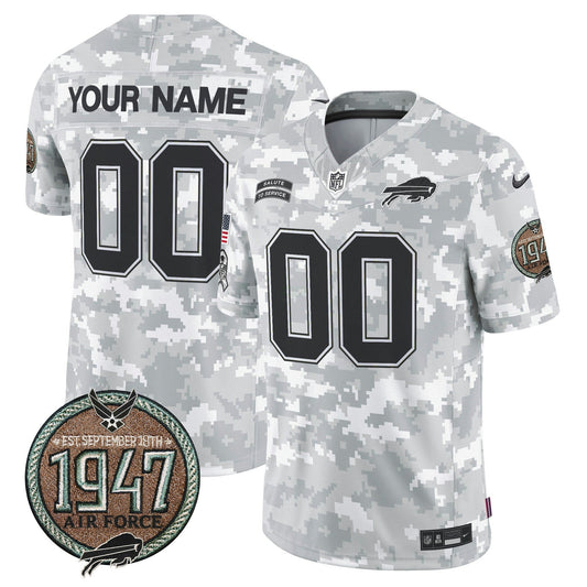 Camisa NFL Buffalo Bills 2024 Salute to Service Establishment Year Patch Vapor Limited Jersey