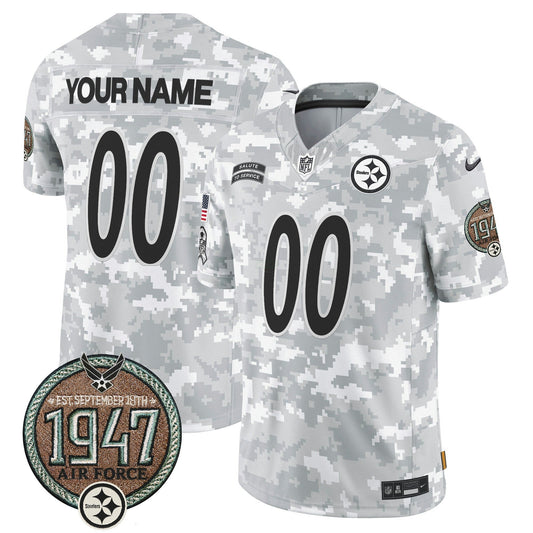 Camisa NFL Pittsburgh Steelers 2024 Salute to Service Establishment Year Patch Vapor Limited Jersey