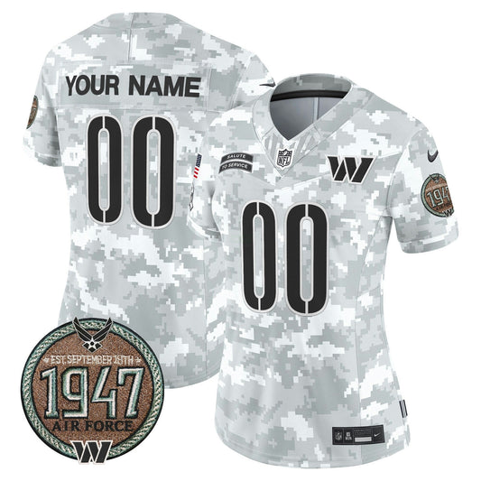 Camisa NFL Washington Commanders 2024 Salute to Service Establishment Year Patch Vapor Limited Jersey