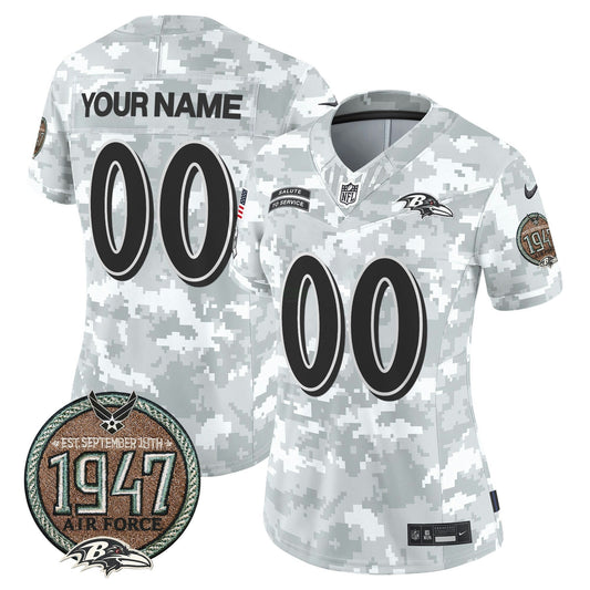 Camisa NFL Baltimore Ravens 2024 Salute to Service Establishment Year Patch Vapor Limited Jersey