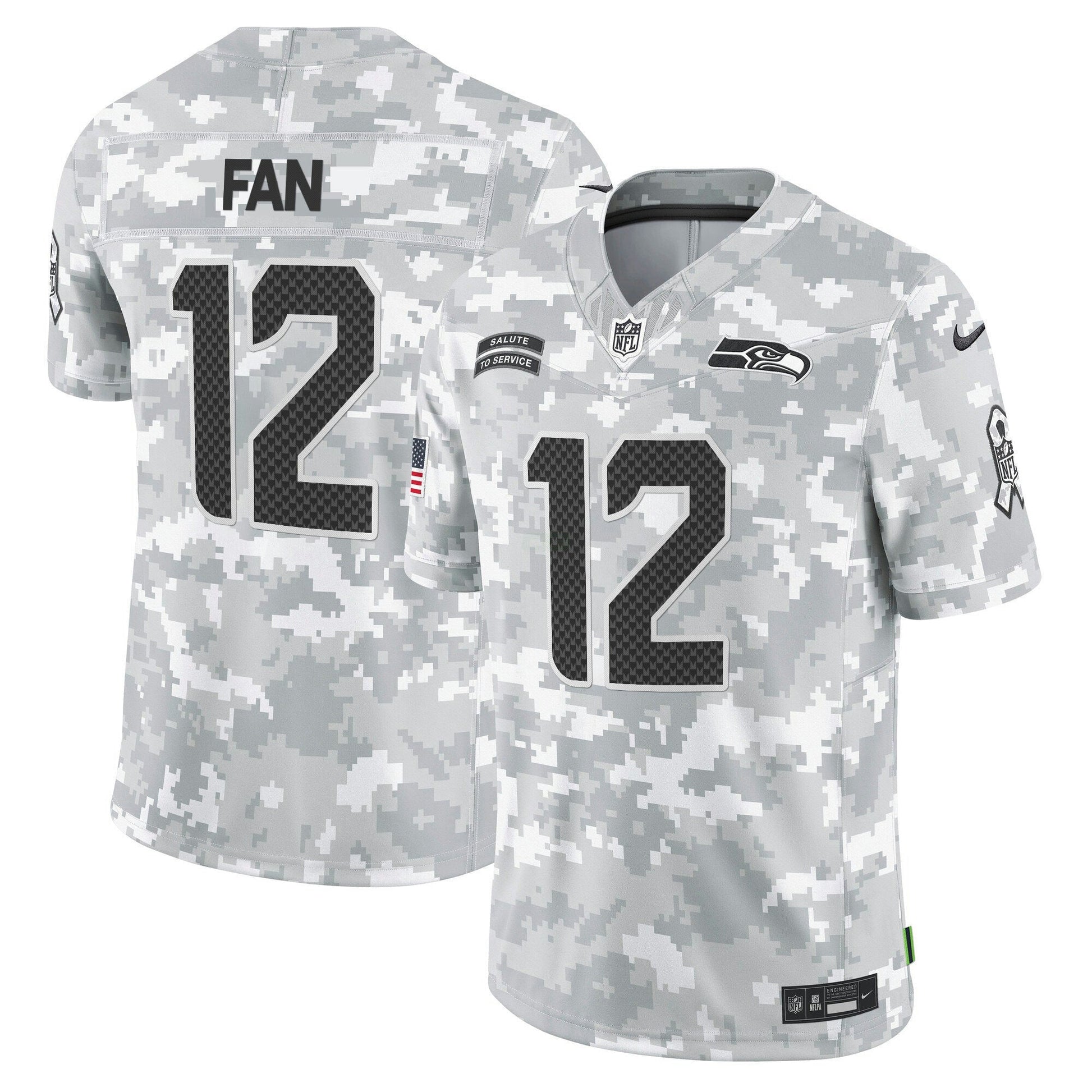 Camisa NFL Seattle Seahawks 2024 Salute to Service Vapor Limited Jersey – Arctic Camo