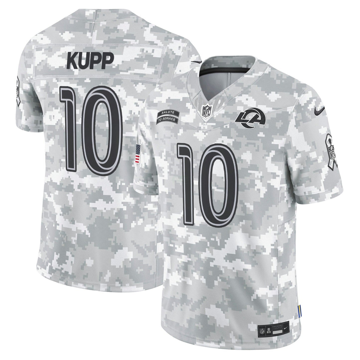 Camisa NFL Los Angeles Rams 2024 Salute to Service Vapor Limited Jersey – Arctic Camo