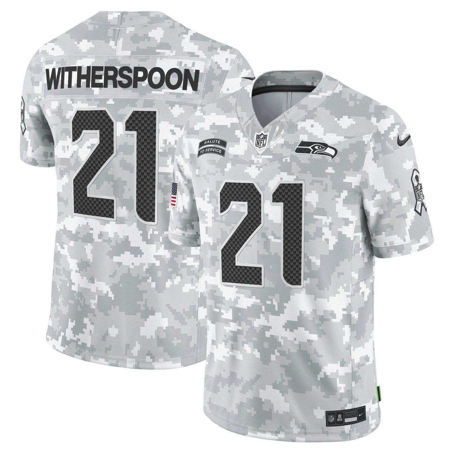 Camisa NFL Seattle Seahawks 2024 Salute to Service Vapor Limited Jersey – Arctic Camo