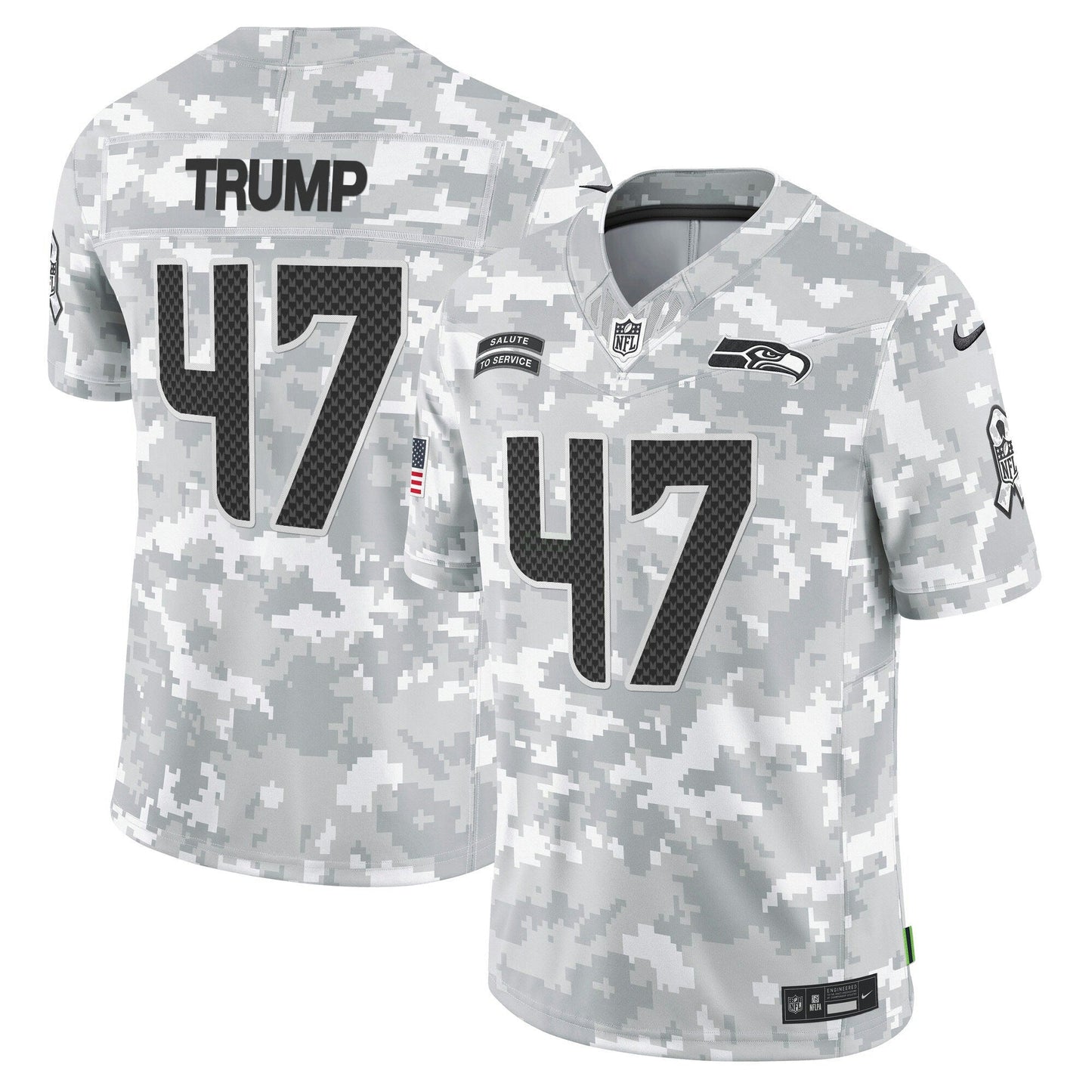 Camisa NFL Seattle Seahawks 2024 Salute to Service Vapor Limited Jersey – Arctic Camo