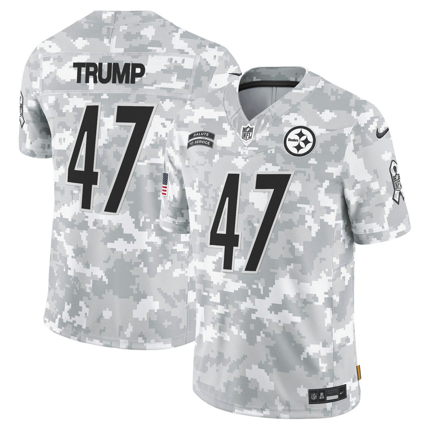 Camisa NFL Pittsburgh Steelers 2024 Salute to Service Vapor Limited Jersey – Arctic Camo