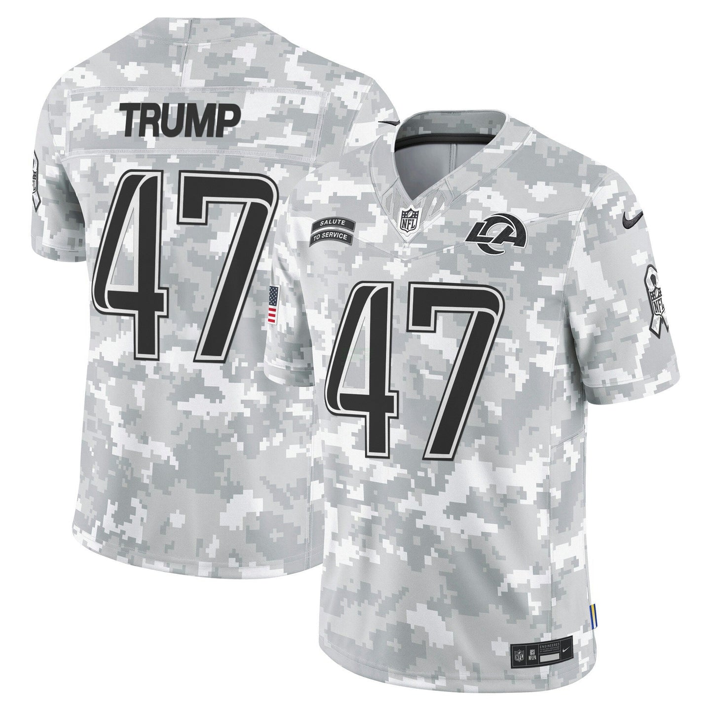 Camisa NFL Los Angeles Rams 2024 Salute to Service Vapor Limited Jersey – Arctic Camo