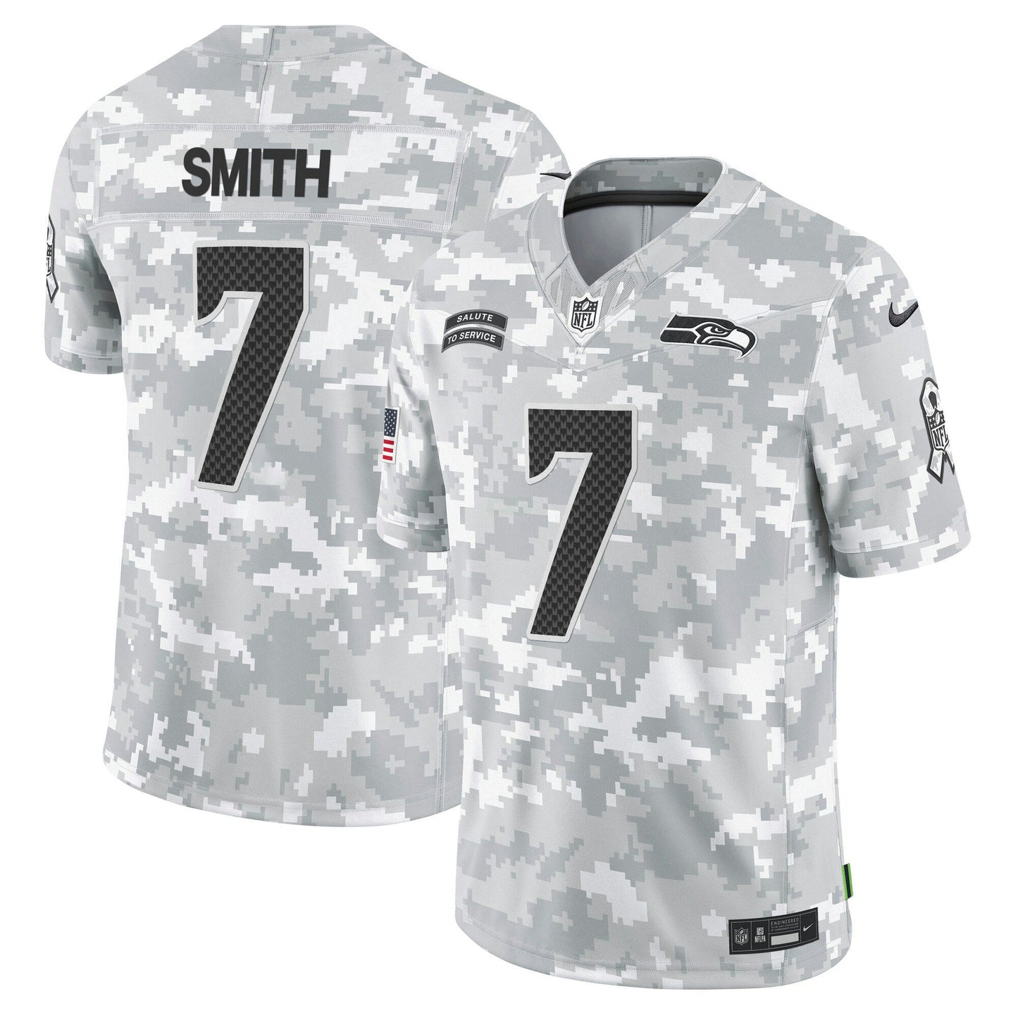 Camisa NFL Seattle Seahawks 2024 Salute to Service Vapor Limited Jersey – Arctic Camo