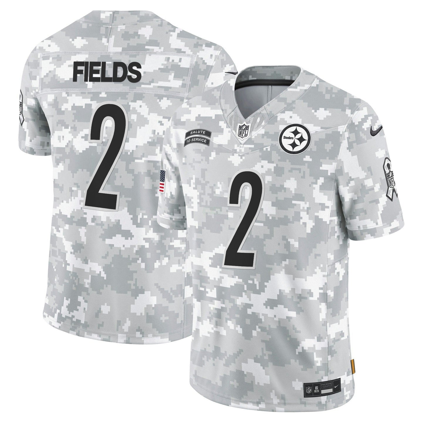 Camisa NFL Pittsburgh Steelers 2024 Salute to Service Vapor Limited Jersey – Arctic Camo