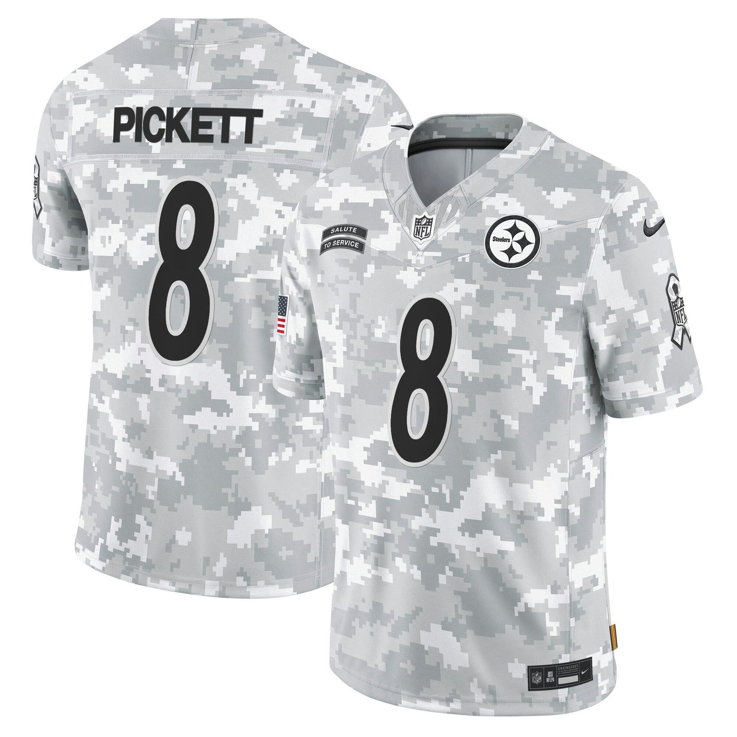 Camisa NFL Pittsburgh Steelers 2024 Salute to Service Vapor Limited Jersey – Arctic Camo