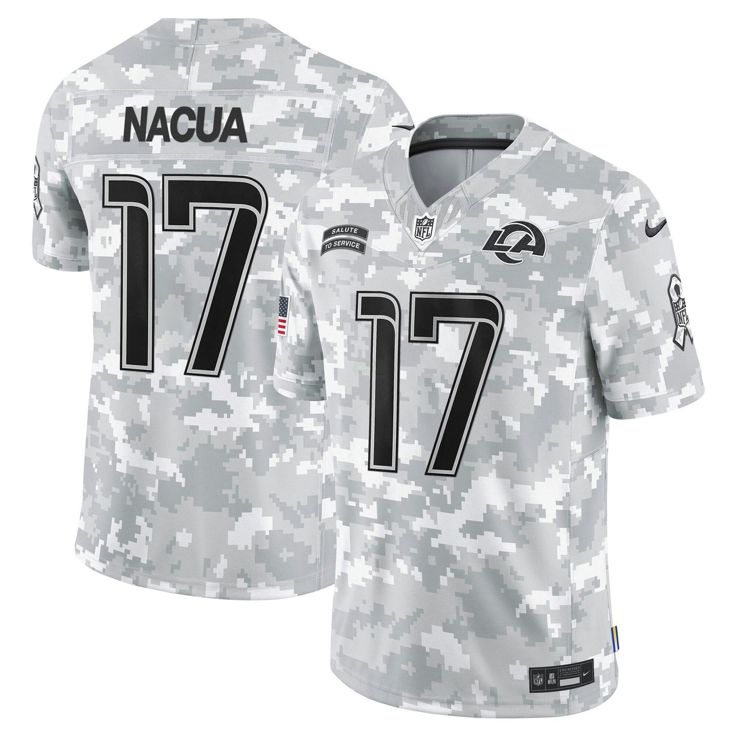 Camisa NFL Los Angeles Rams 2024 Salute to Service Vapor Limited Jersey – Arctic Camo