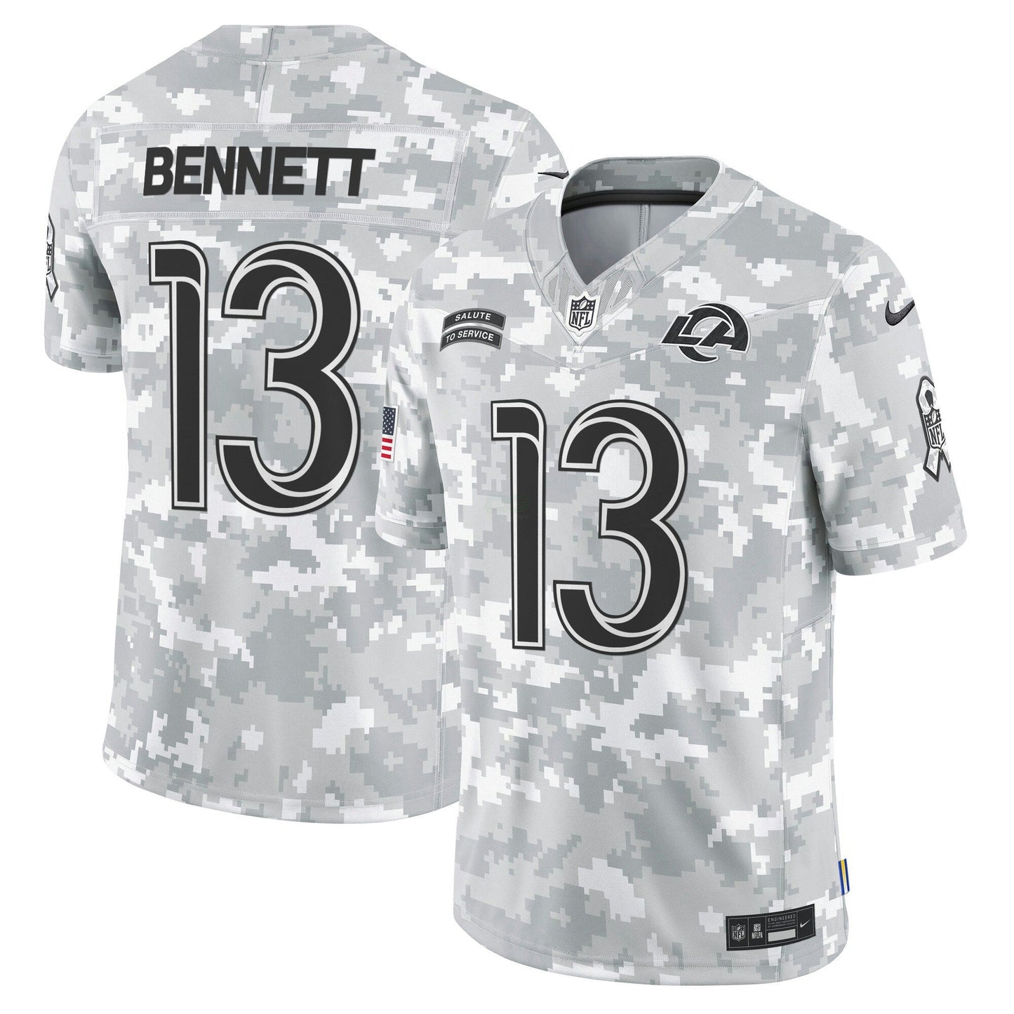 Camisa NFL Los Angeles Rams 2024 Salute to Service Vapor Limited Jersey – Arctic Camo