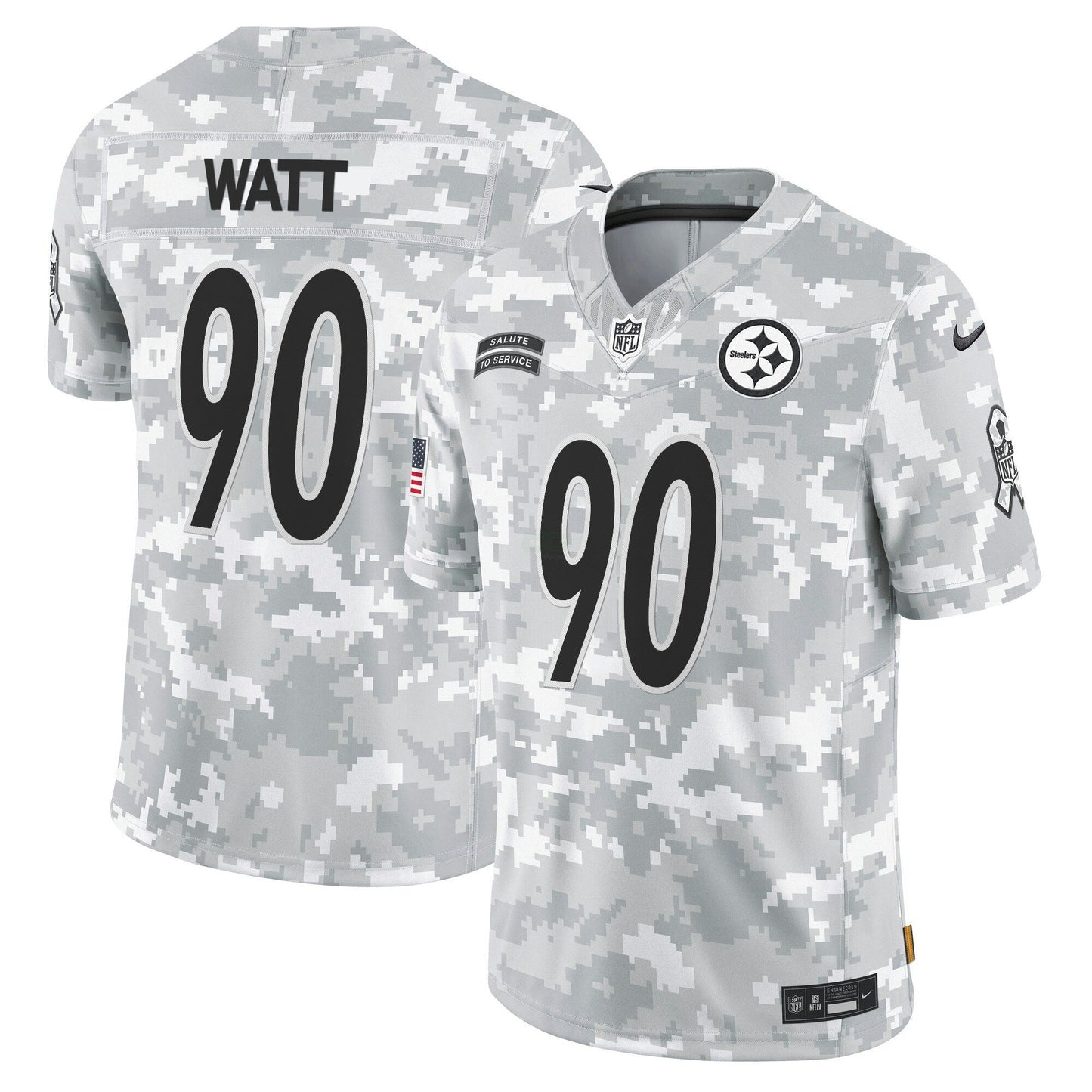 Camisa NFL Pittsburgh Steelers 2024 Salute to Service Vapor Limited Jersey – Arctic Camo
