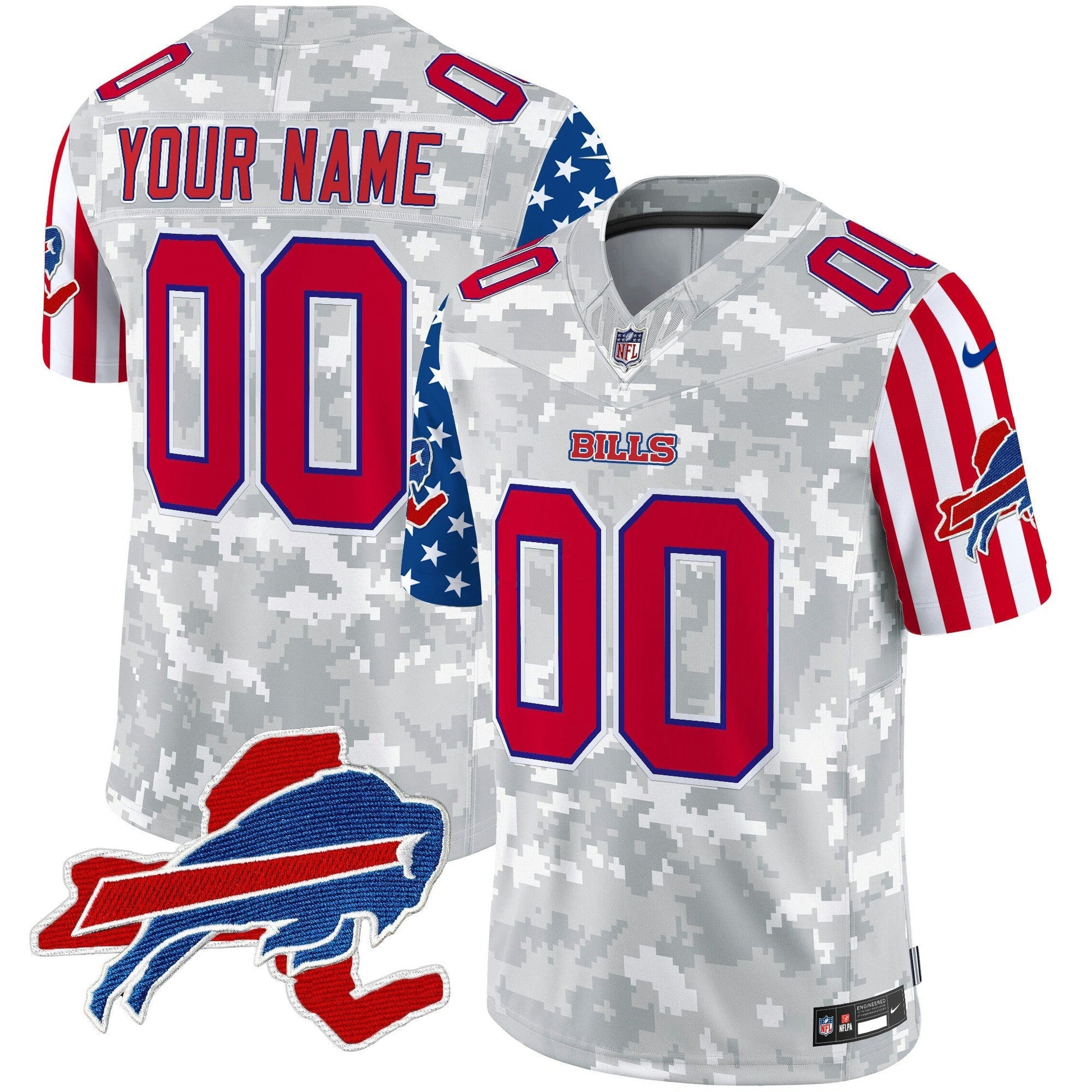 Camisa NFL Buffalo Bills 2025 Independence Day Vapor Premier Limited Jersey